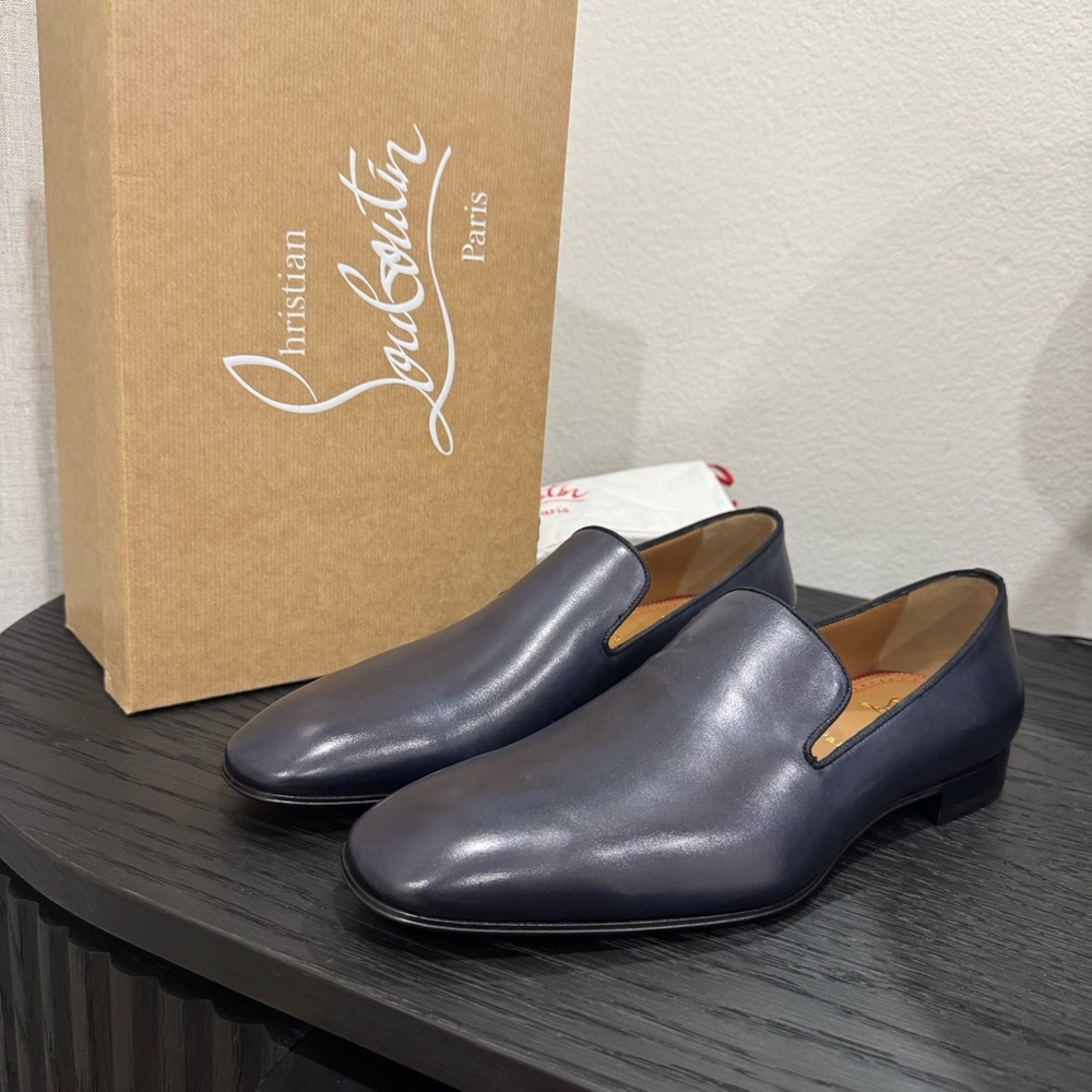 Christian Louboutin Dandelion Loafer Leather Navy - Picture 2 of 8